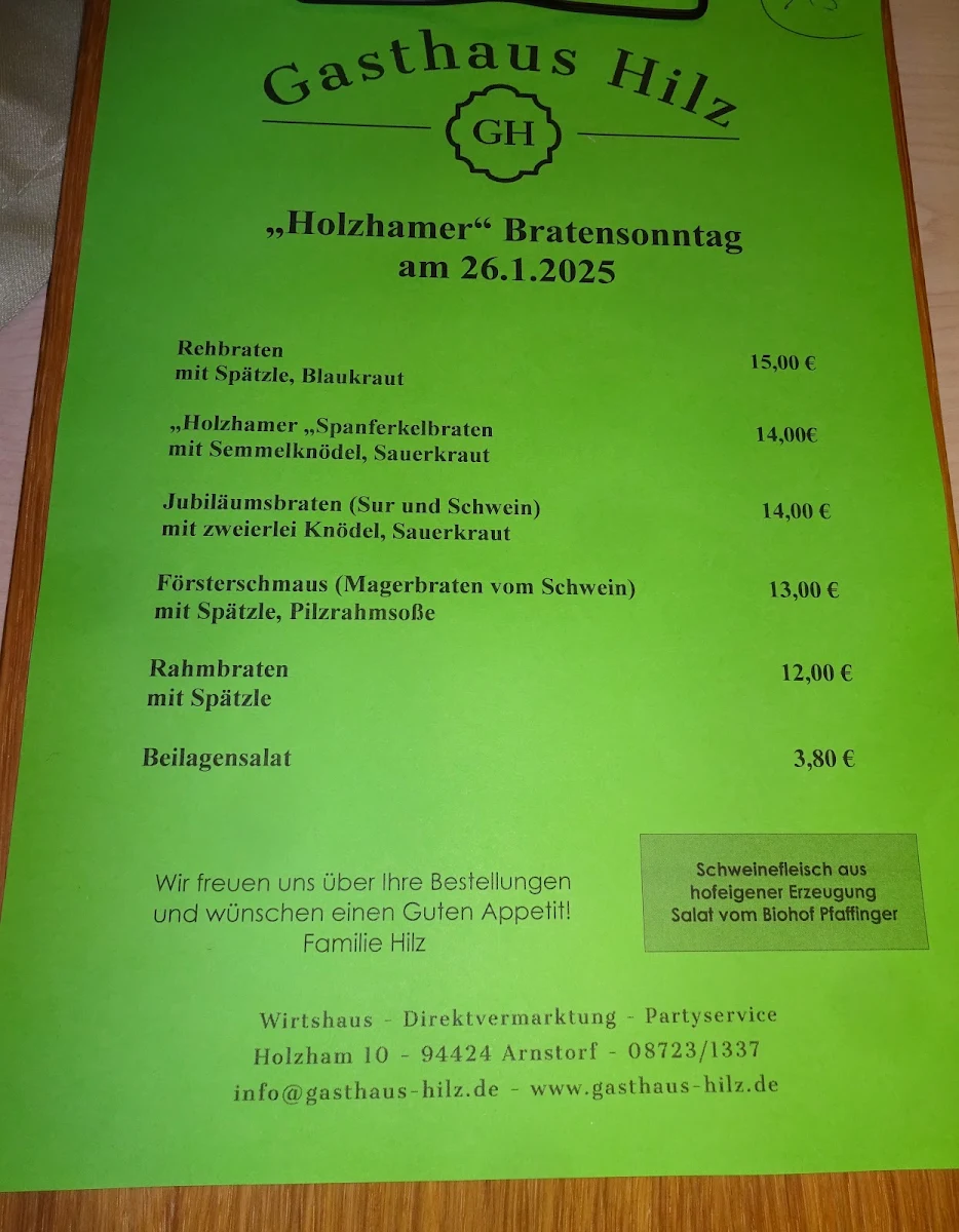 Speisekarte photo 1