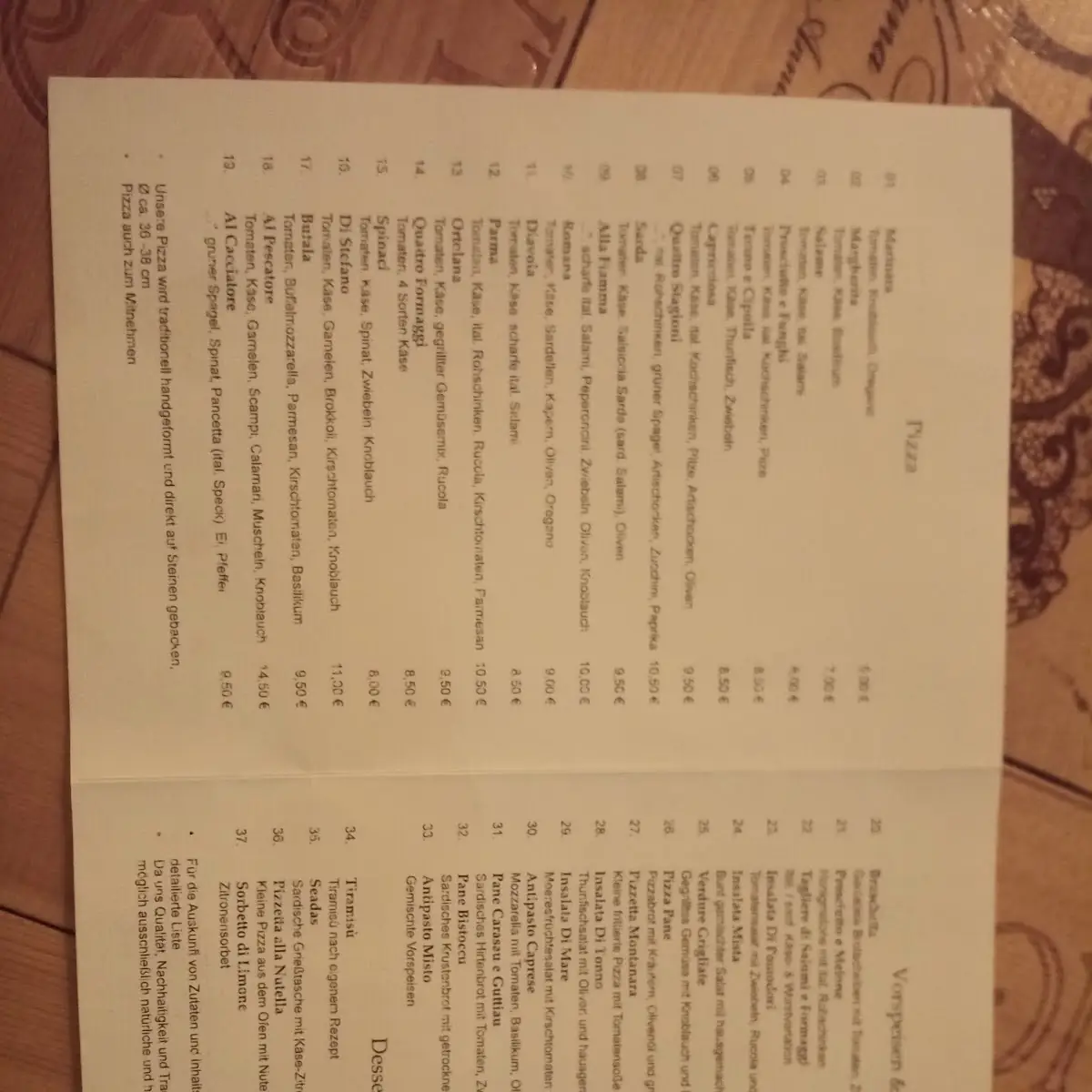 Speisekarte photo 5