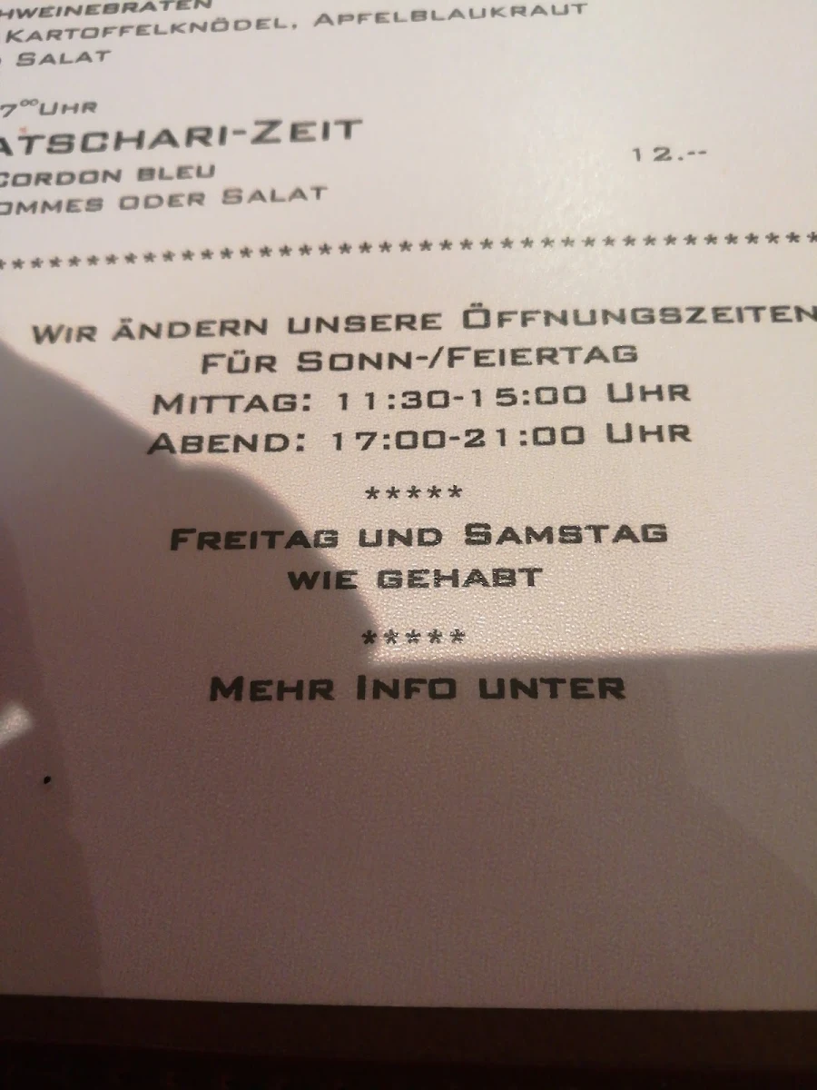 Speisekarte, Viktoriahof zum Kramerwirt (Betriebsurlaub, ab 02.08. wieder geöffnet)