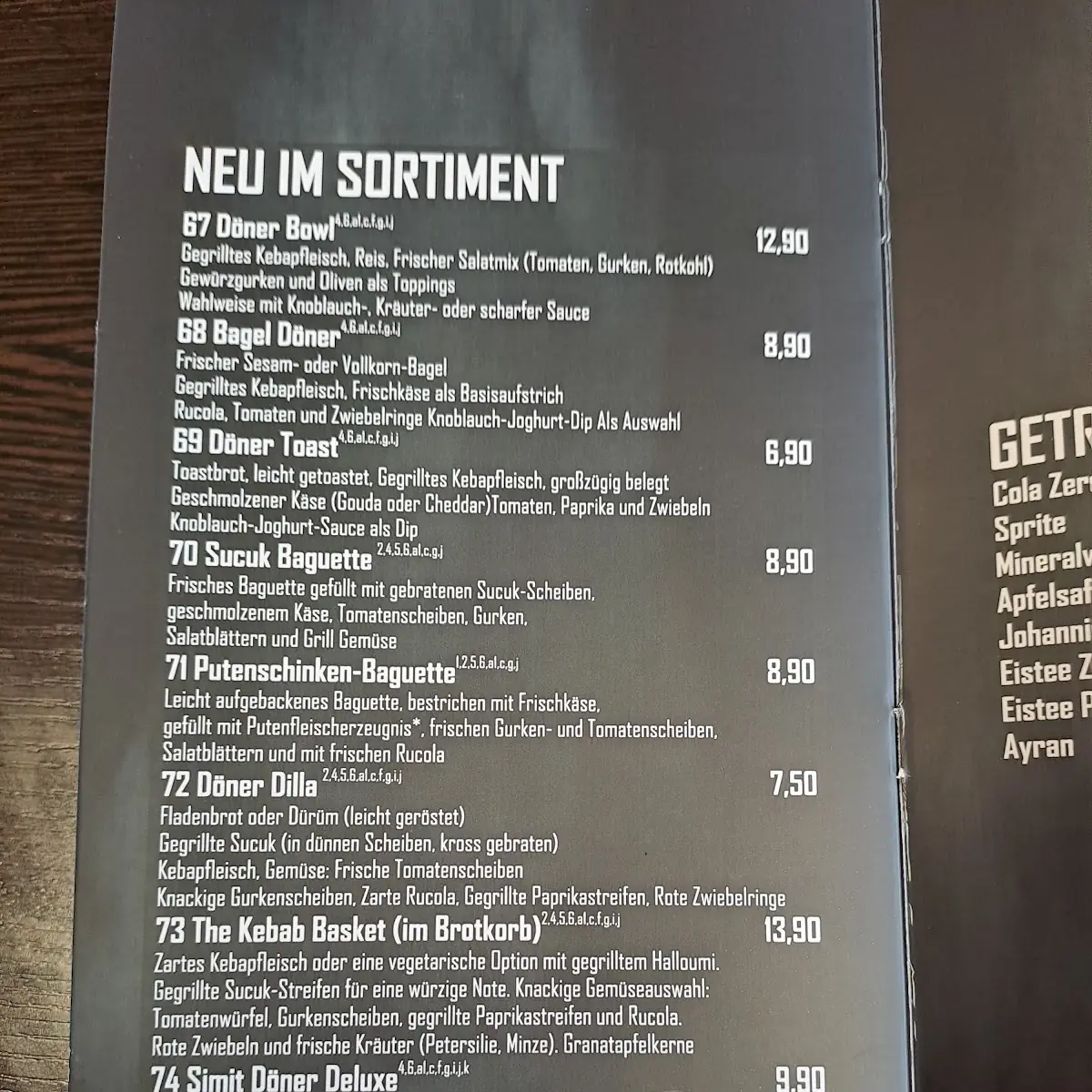 Speisekarte photo 6