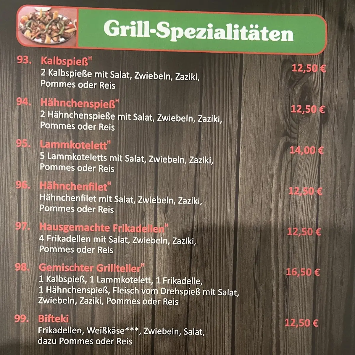 Speisekarte photo 4