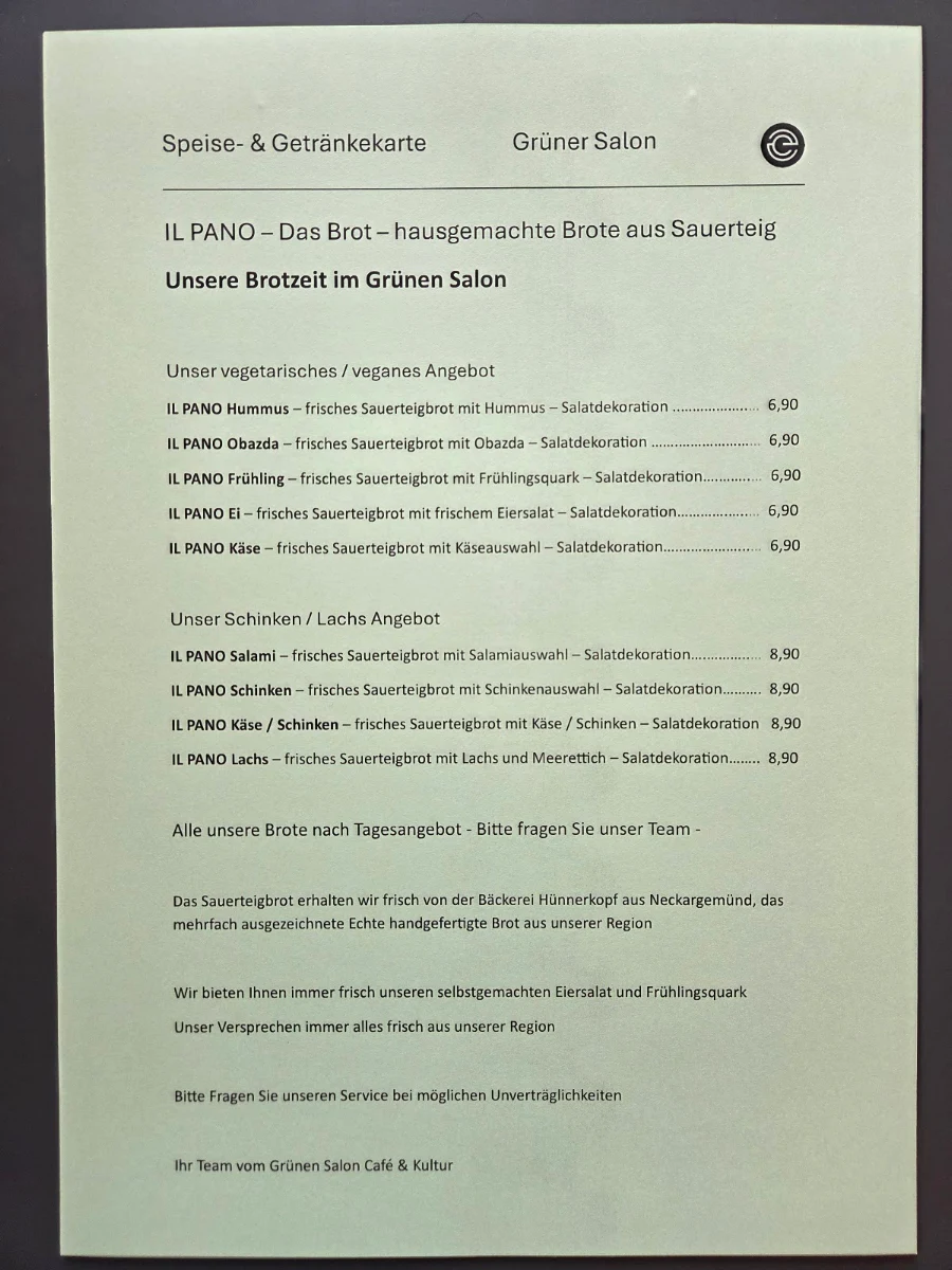Speisekarte photo 1