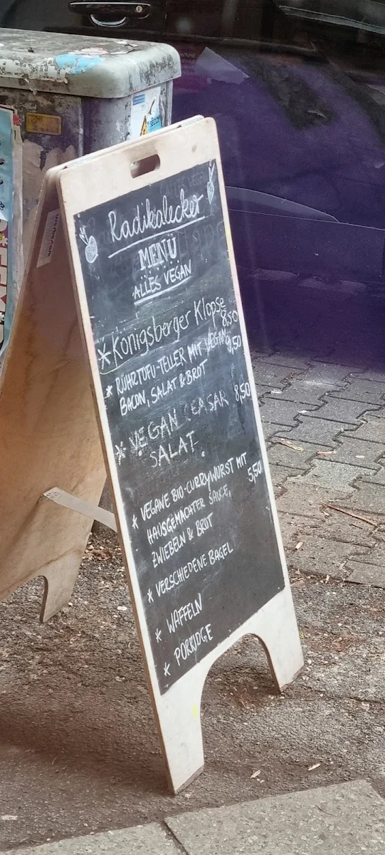 Speisekarte, Radikalecker ~ Vegan Café Kollektiv
