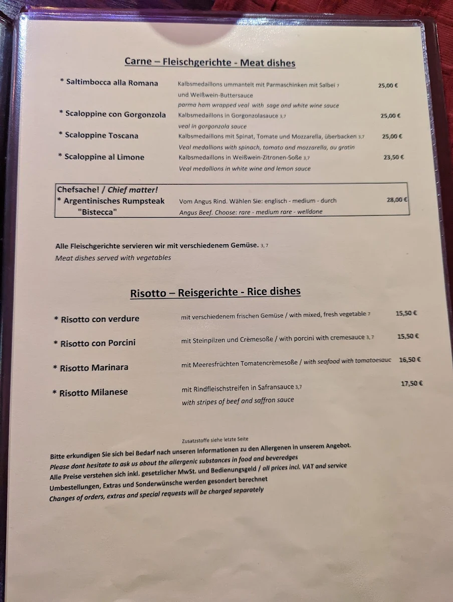 Speisekarte photo 2