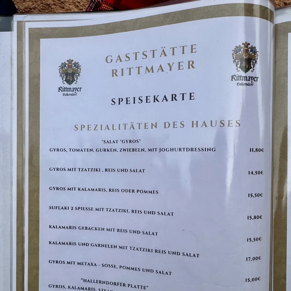 Speisekarte photo 1