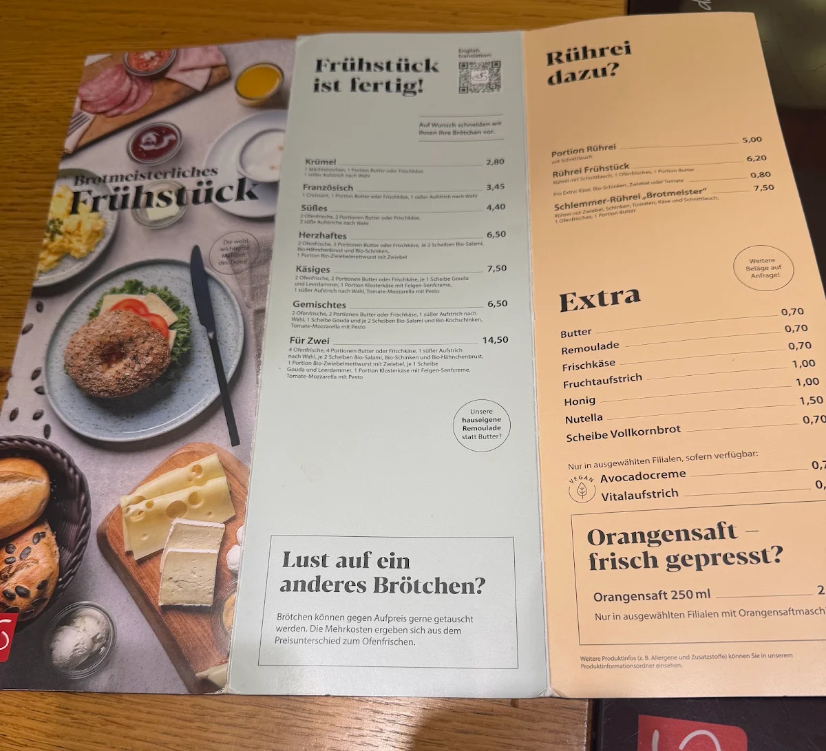 Speisekarte photo 2