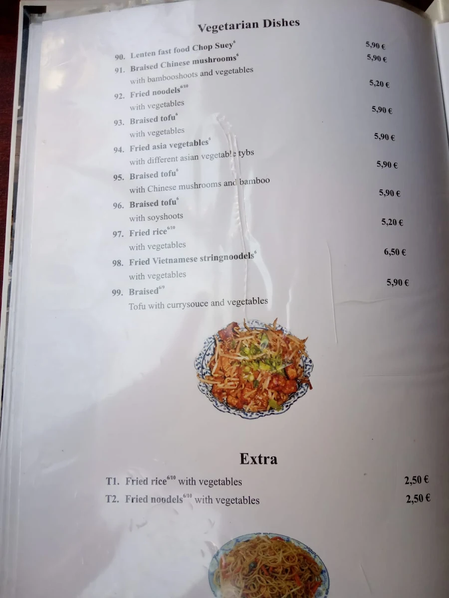 Speisekarte, China Bistro Bambus