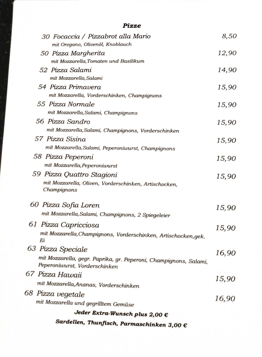 Speisekarte photo 1