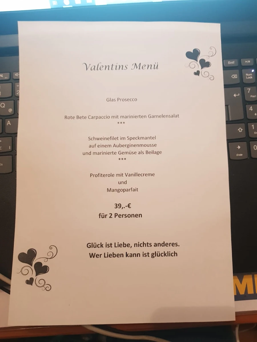 Speisekarte, La Piazzetta