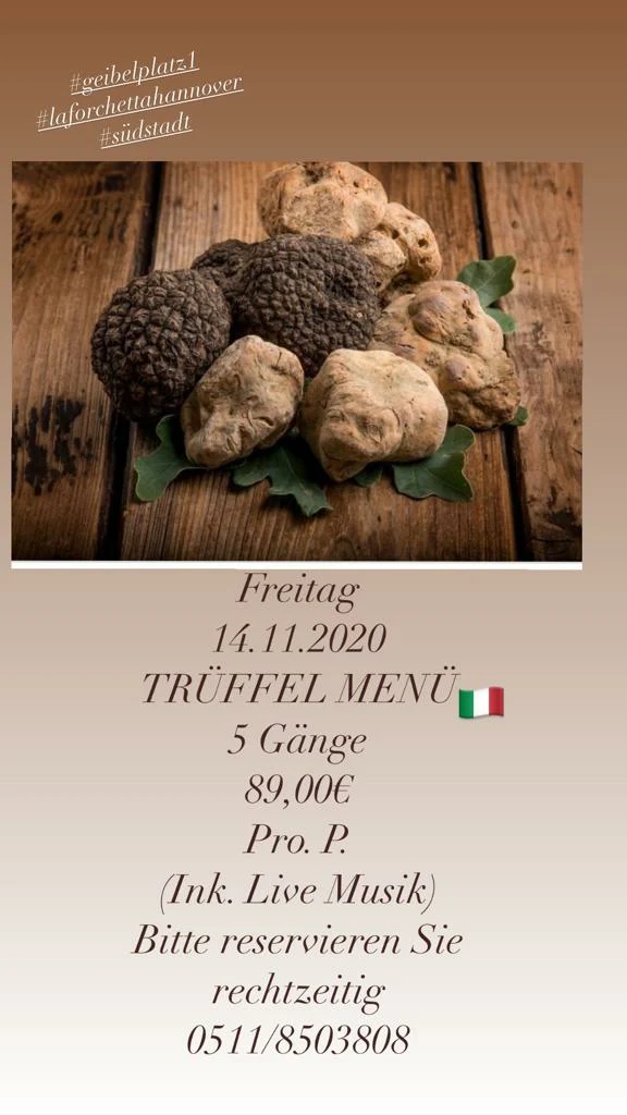Speisekarte, La Piazzetta