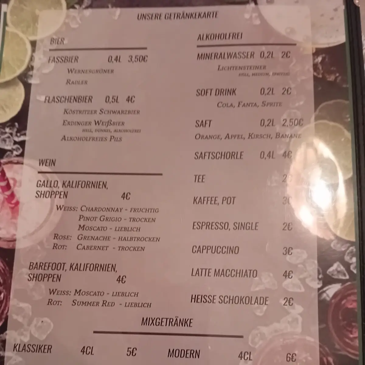 Speisekarte photo 2