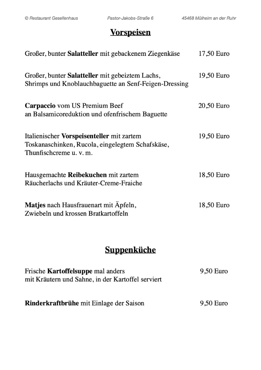 Speisekarte photo 2
