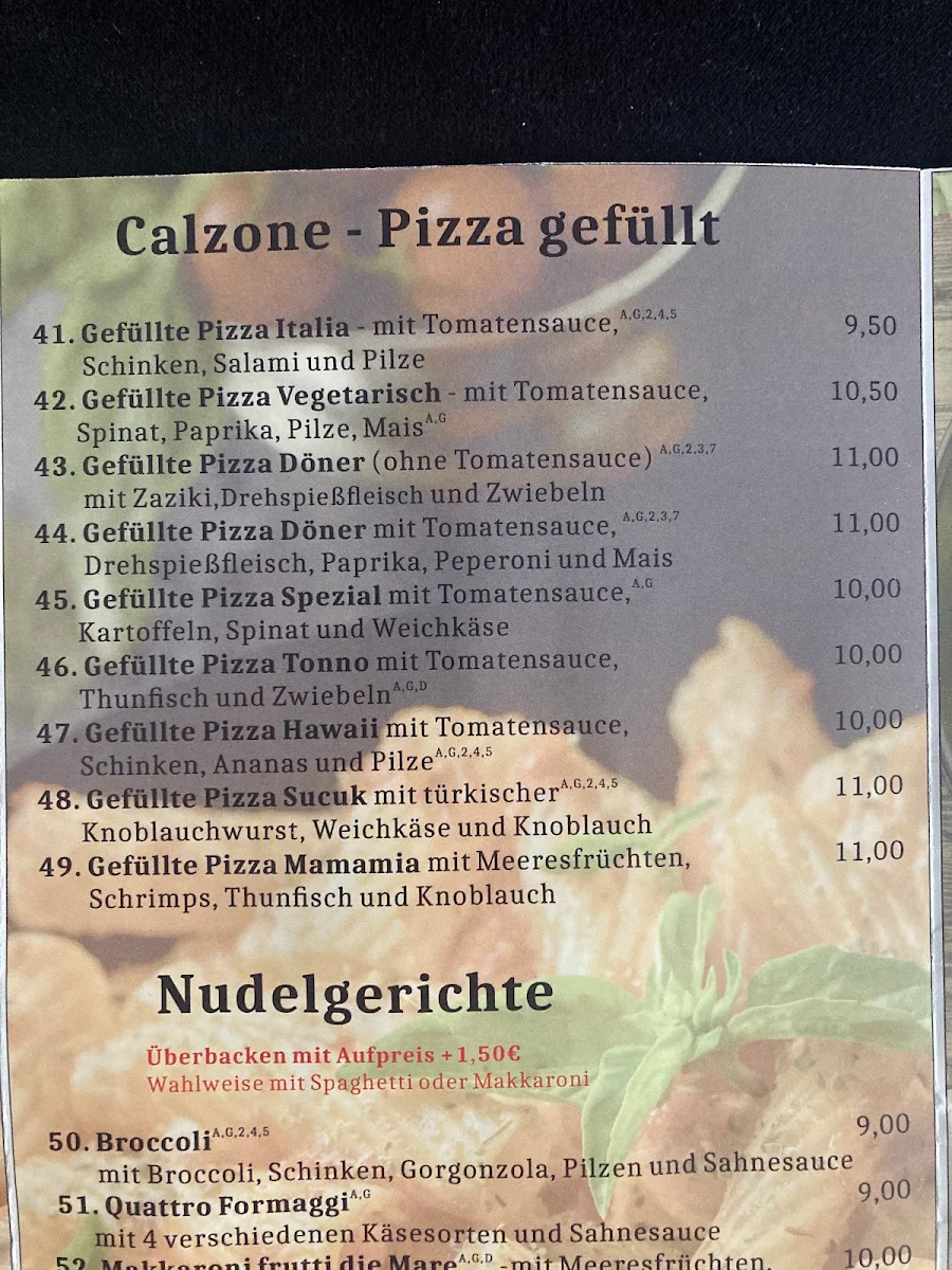 Speisekarte, Basito Döneria