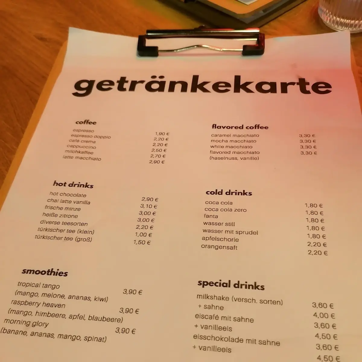 Speisekarte photo 3
