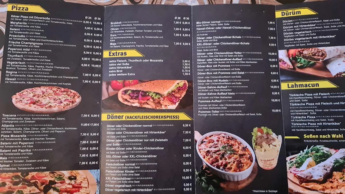 Speisekarte, Bistro Atlantis