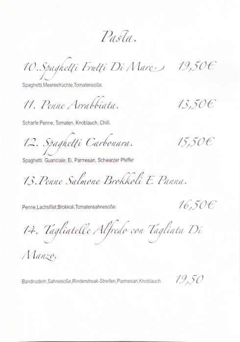 Speisekarte photo 2