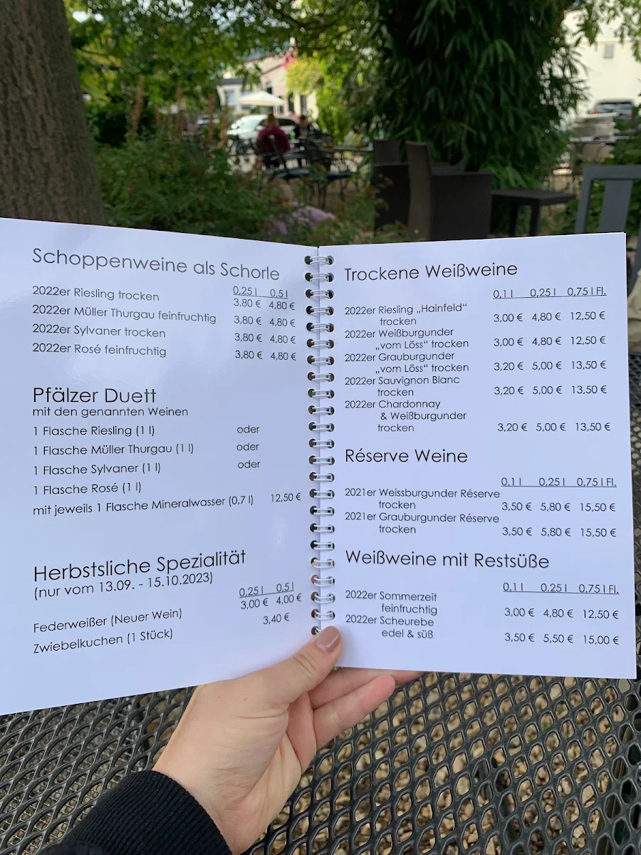 Speisekarte, Wann's Licht brennt isch uff!