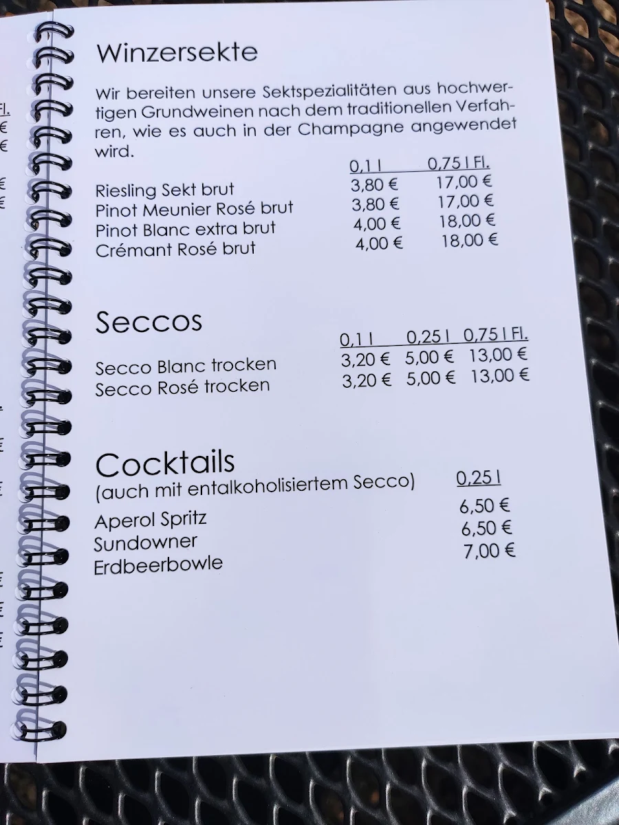 Speisekarte, Wann's Licht brennt isch uff!