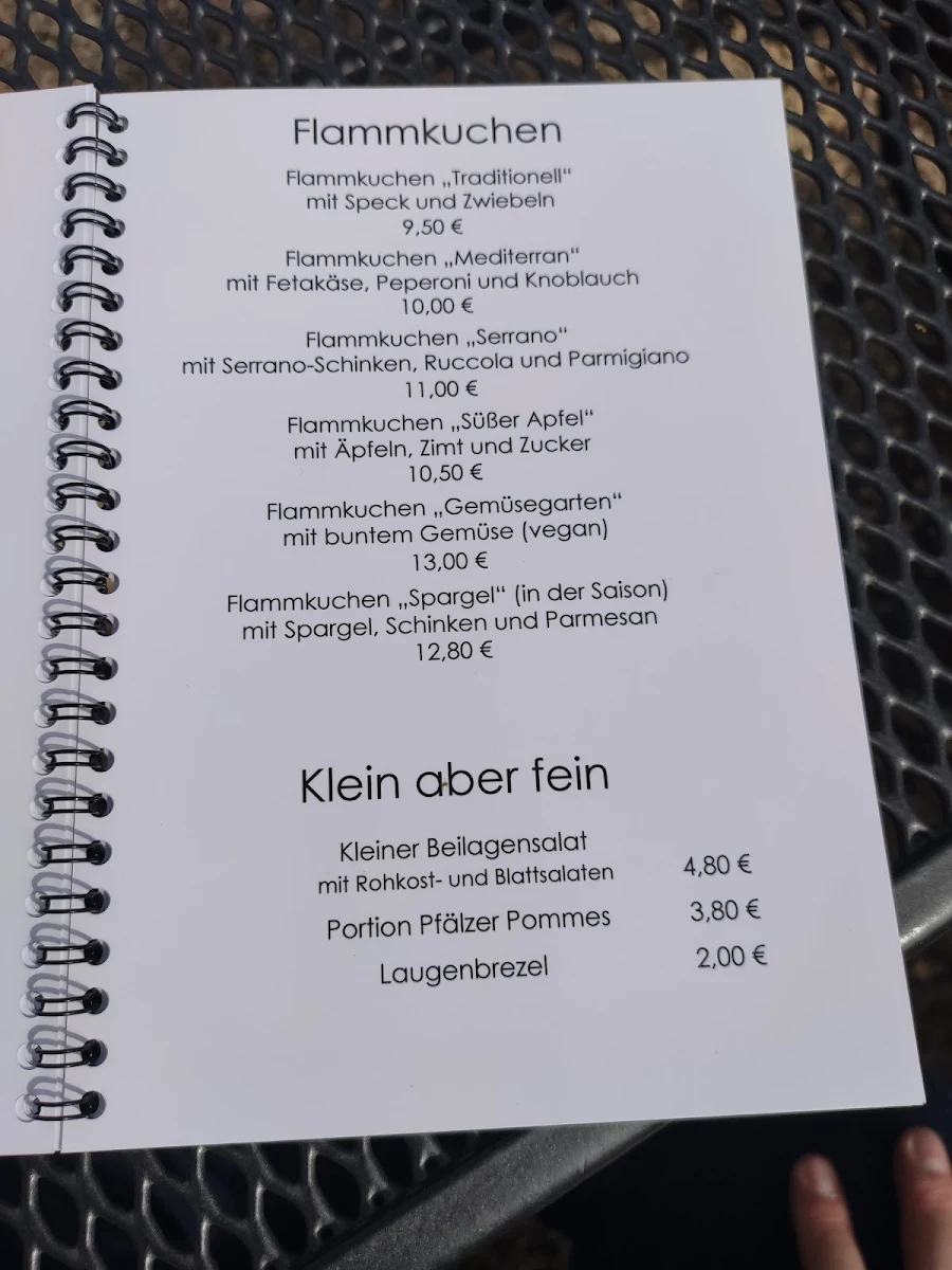 Speisekarte, Wann's Licht brennt isch uff!