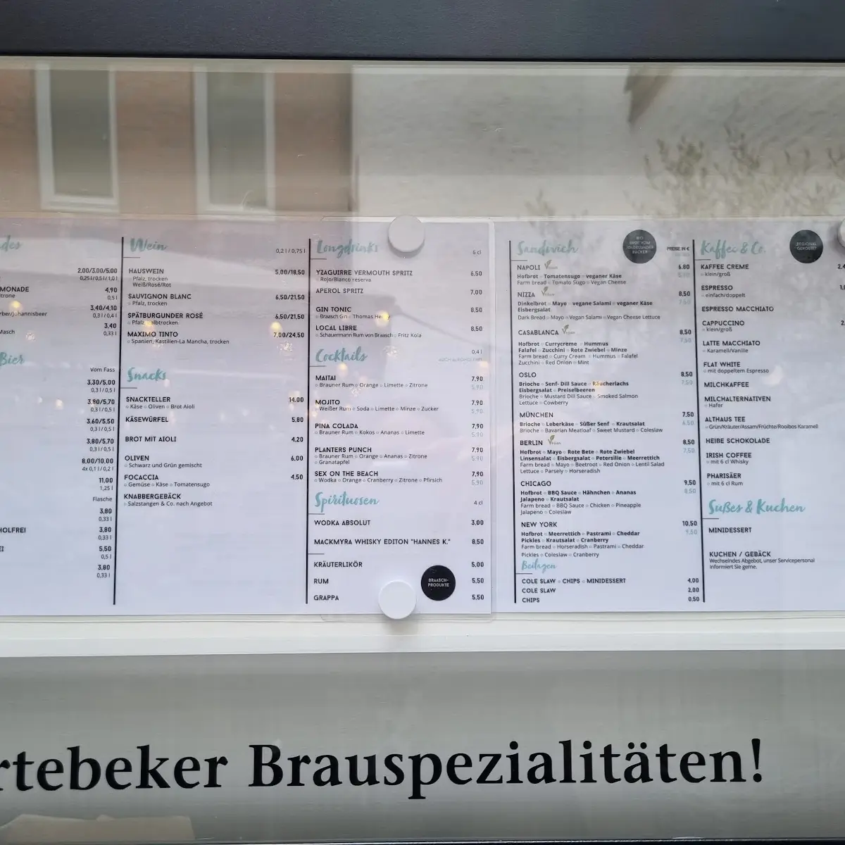 Speisekarte, NIKOLAI - Flammkuchen in Flensburg