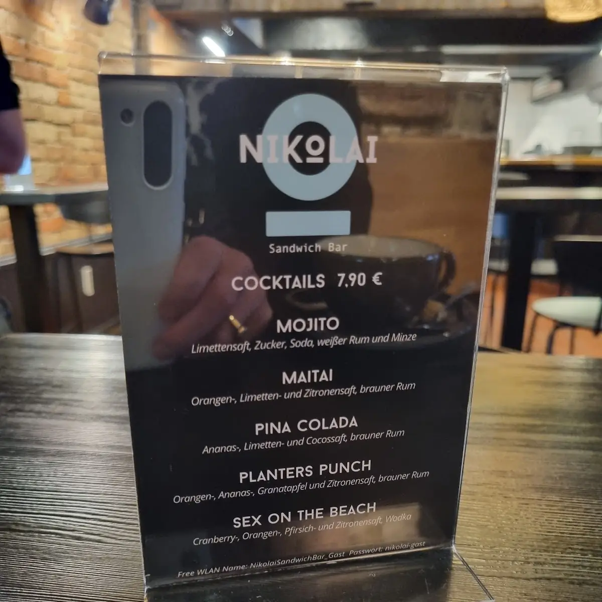 Speisekarte, NIKOLAI - Flammkuchen in Flensburg