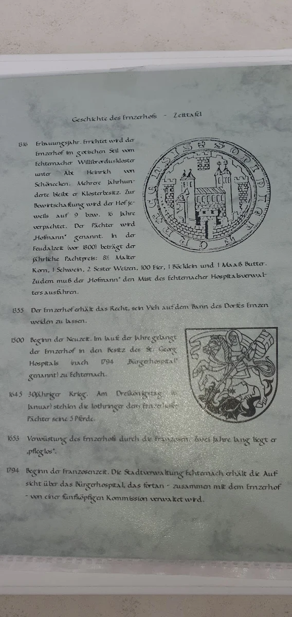 Speisekarte, Manfred Meier / Ernzerhof