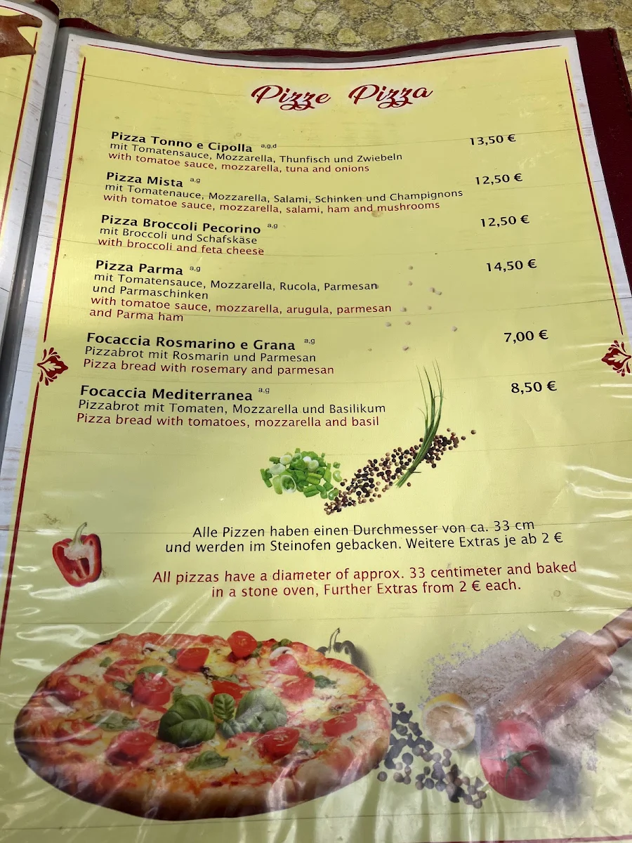 Speisekarte, Trattoria Da Gianni