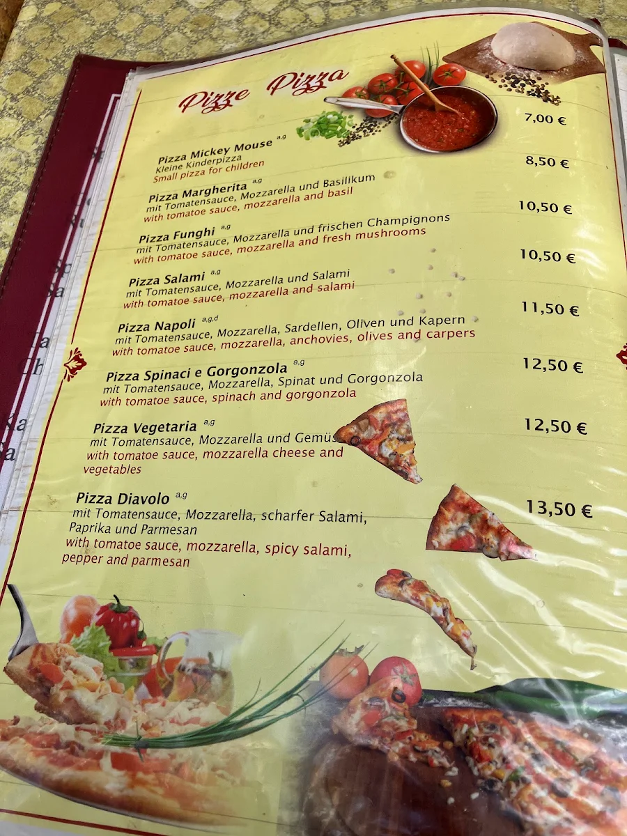 Speisekarte, Trattoria Da Gianni