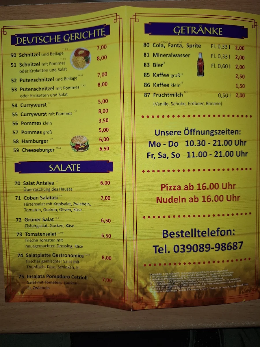 Speisekarte photo 1