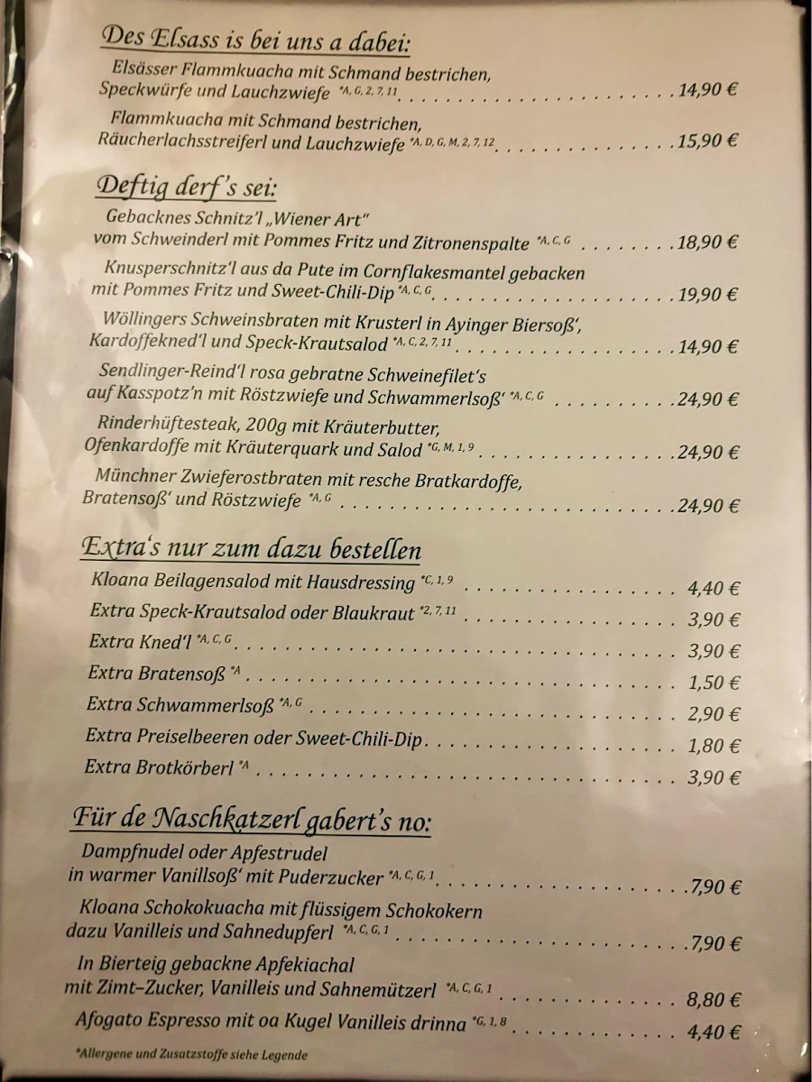 Speisekarte photo 1