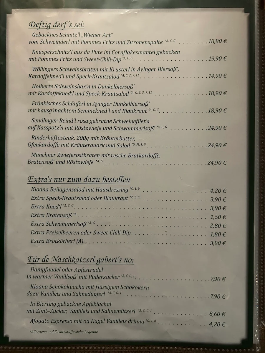 Speisekarte photo 5