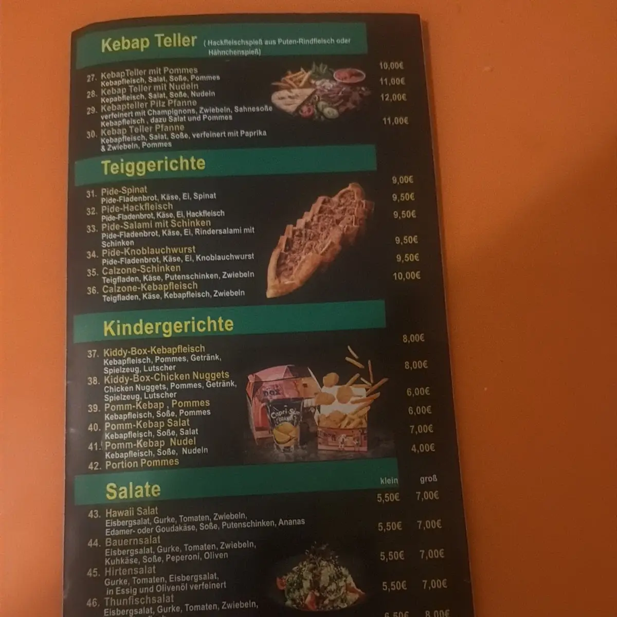 Speisekarte, Bone Ma Rochlitz