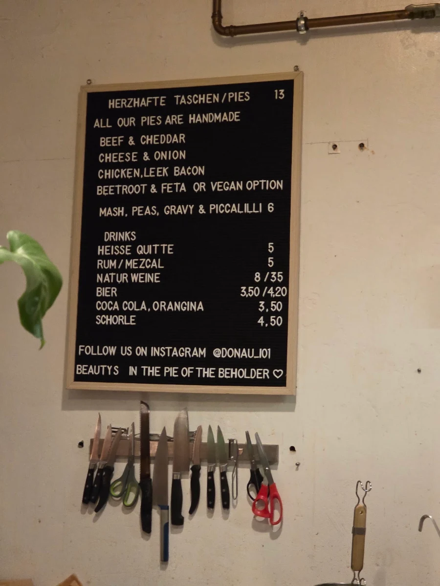 Speisekarte, Donau101