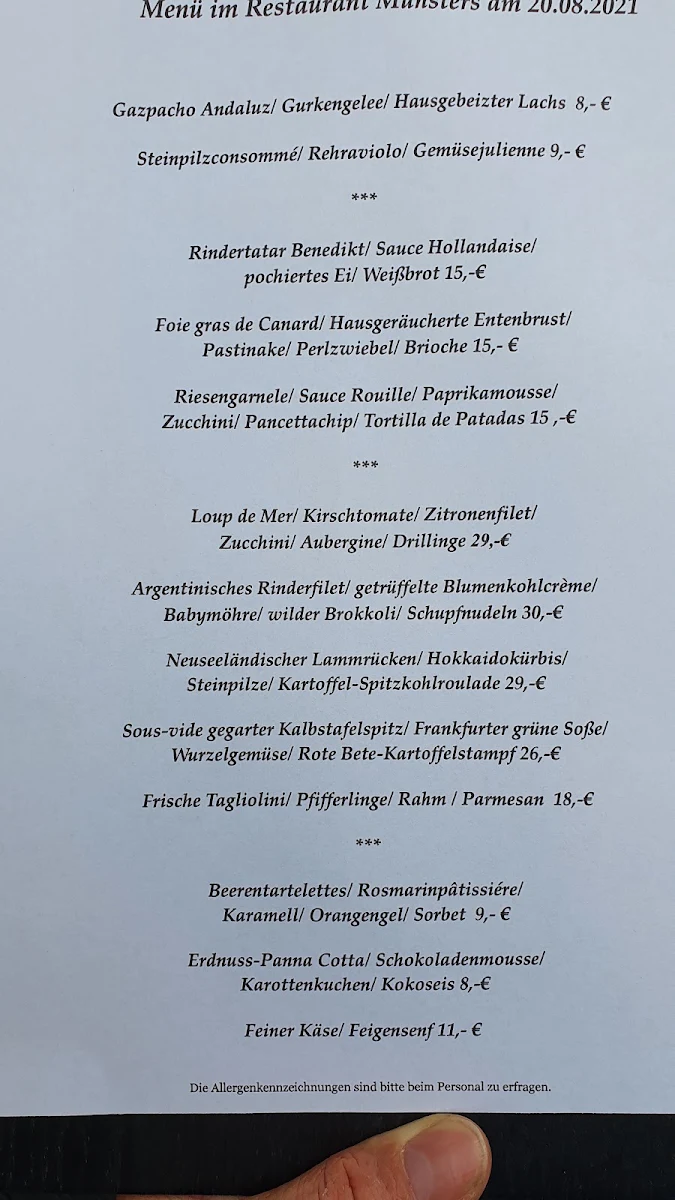 Speisekarte photo 3