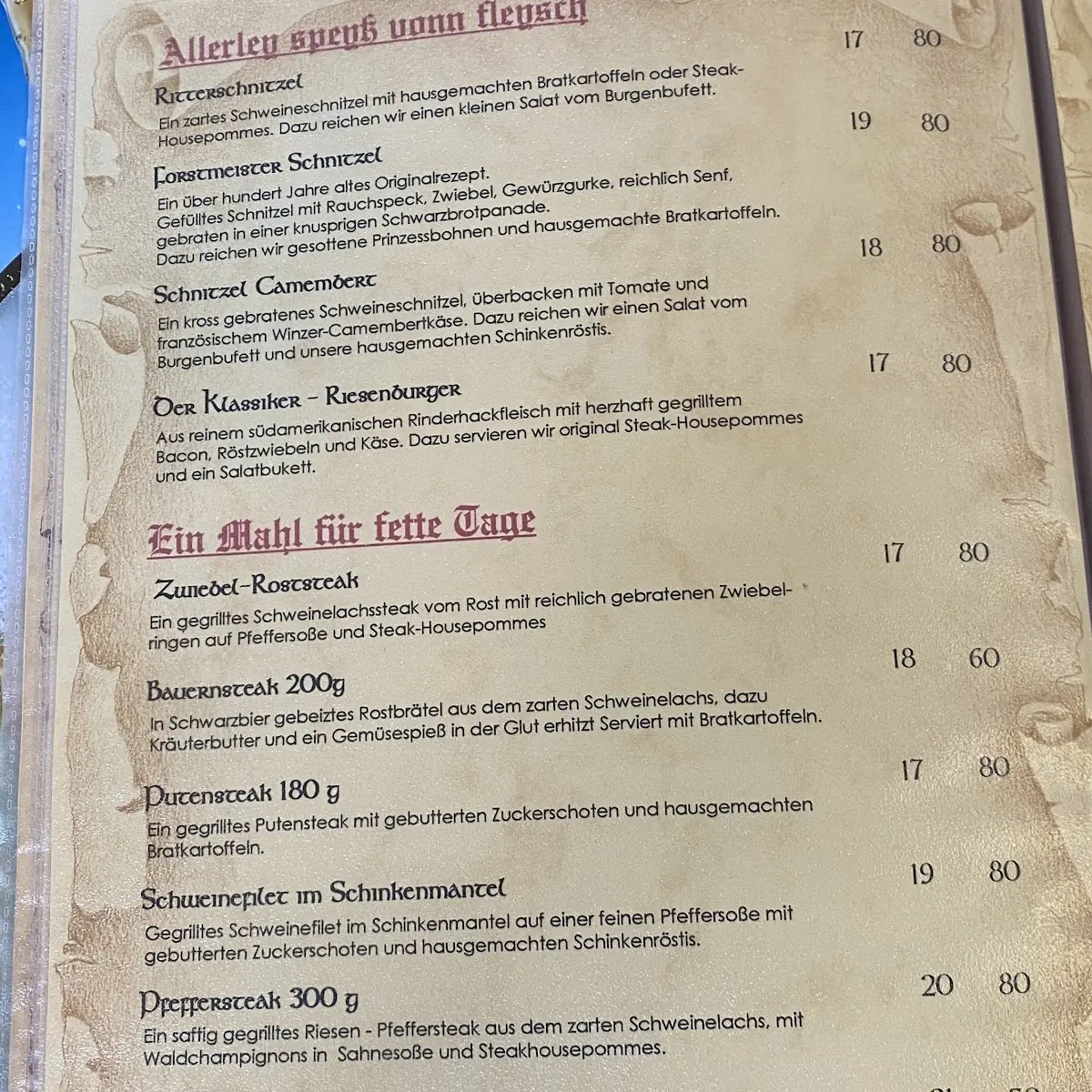 Speisekarte photo 3