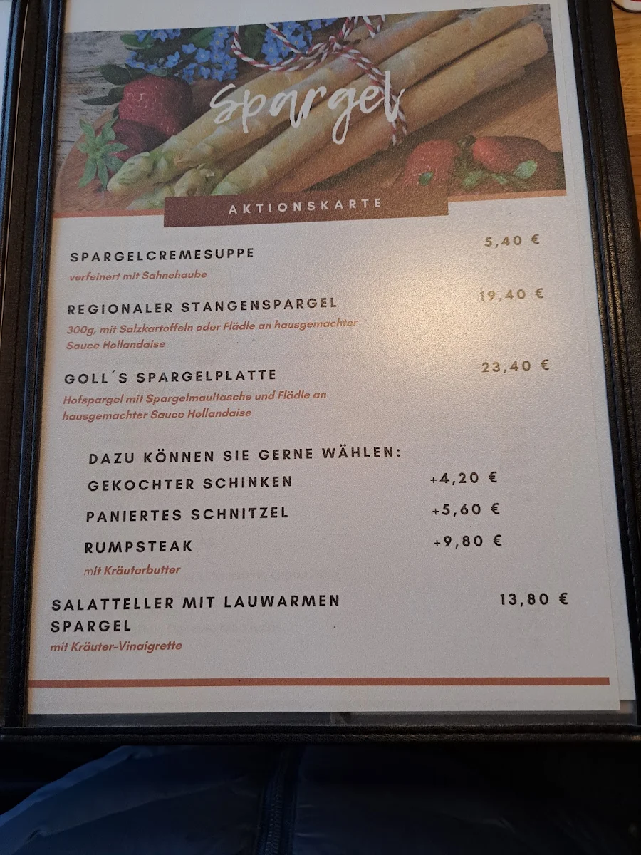 Speisekarte, Dietrich Werner Goll GmbH