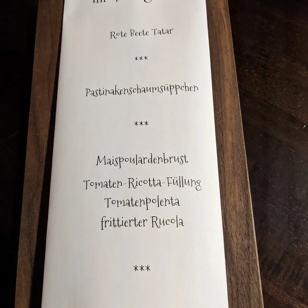 Speisekarte photo 2