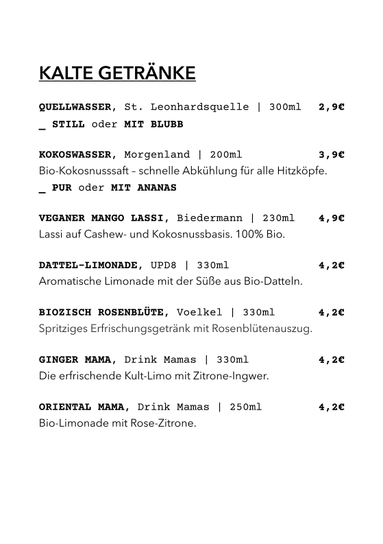 Speisekarte photo 3