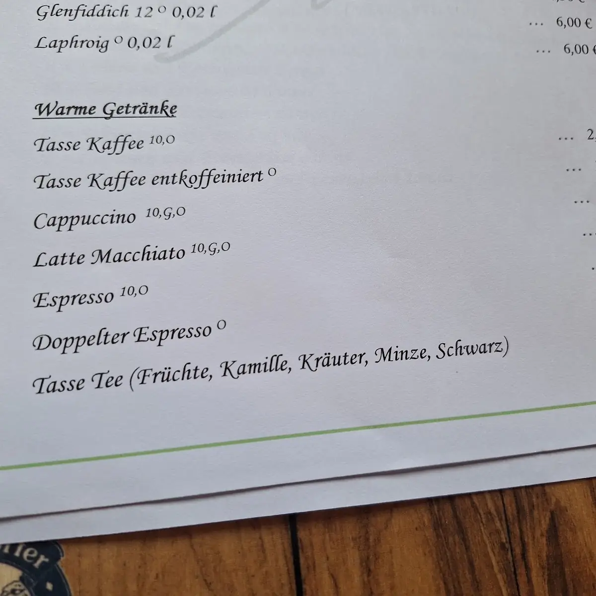 Speisekarte photo 1
