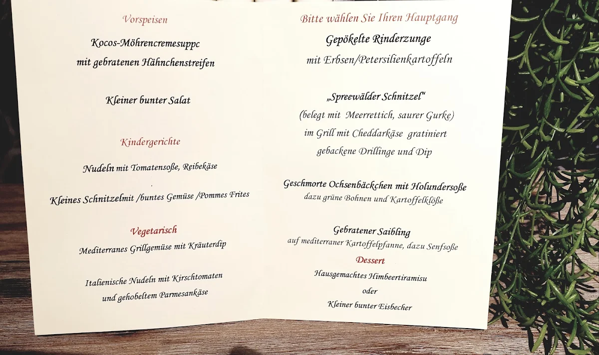 Speisekarte photo 1