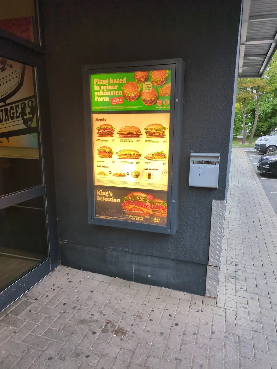 Speisekarte, Burger King Nürnberg