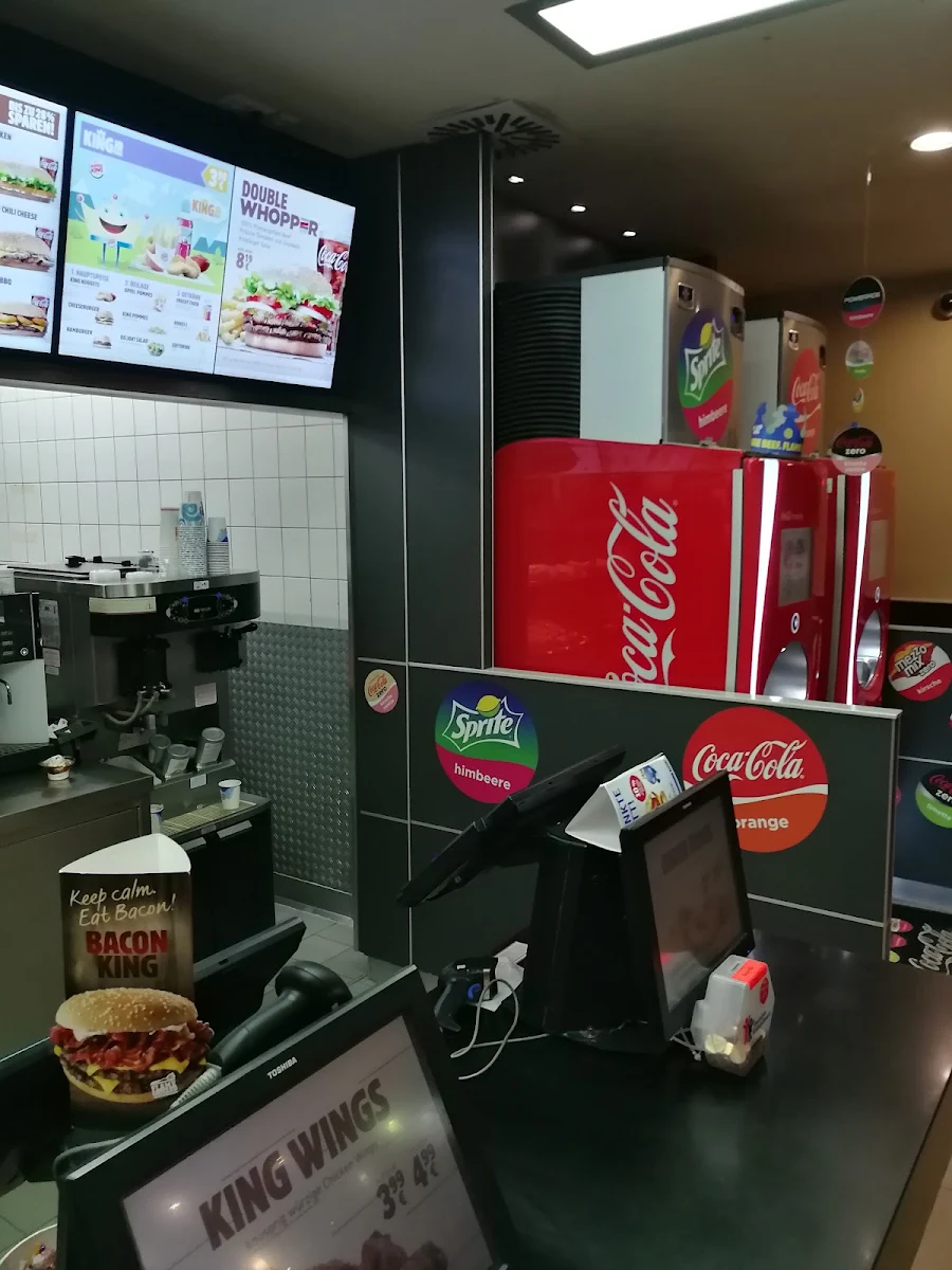 Speisekarte, Burger King Nürnberg