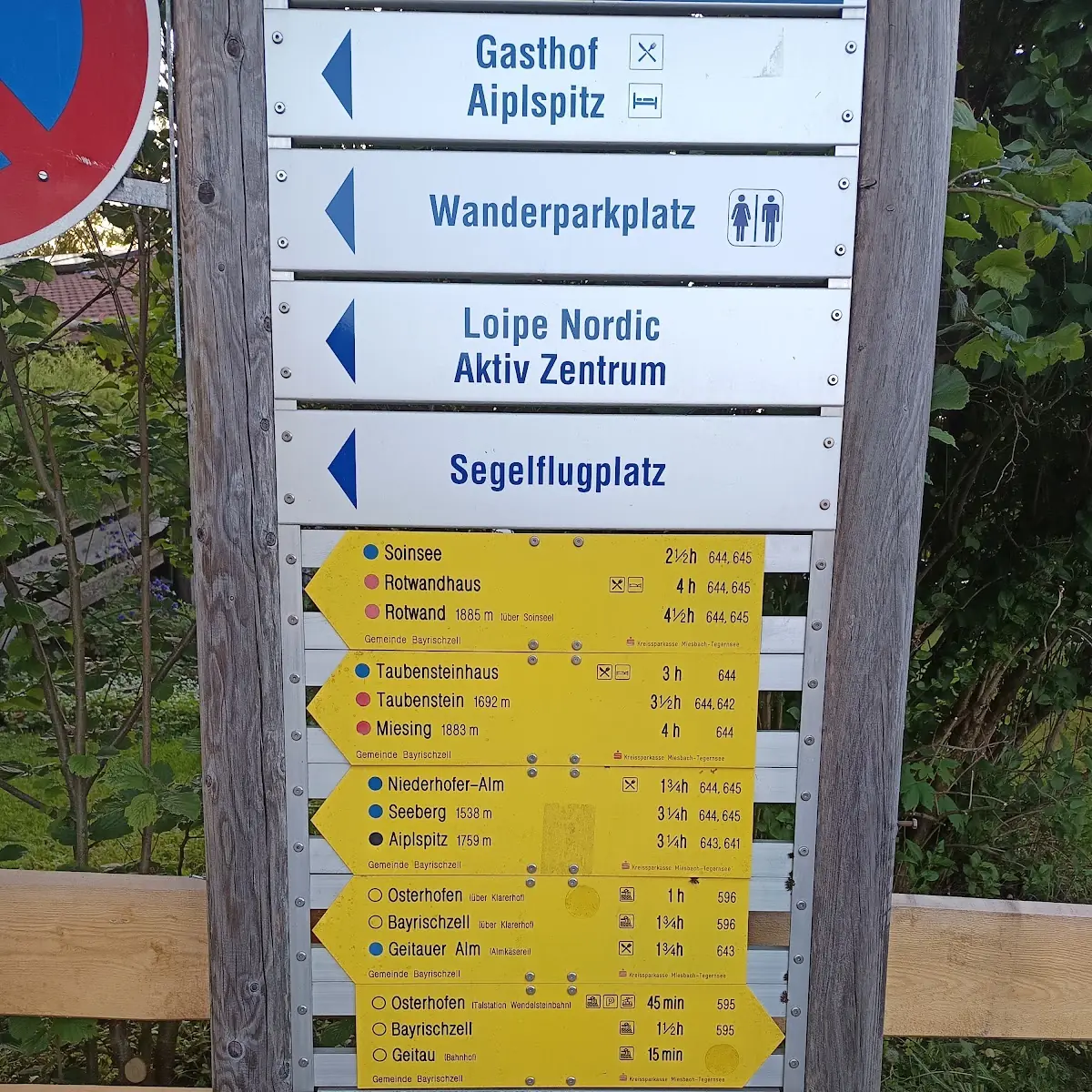 Speisekarte, Postgasthof Rote Wand
