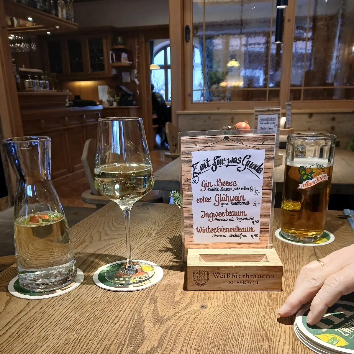 Speisekarte, Postgasthof Rote Wand