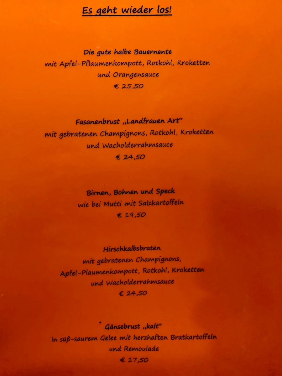 Speisekarte photo 2