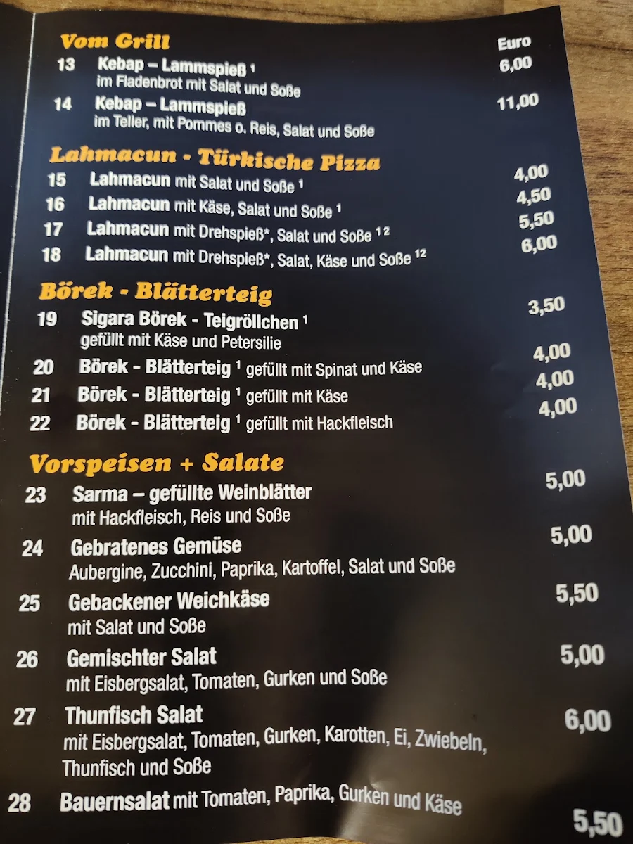 Speisekarte photo 3
