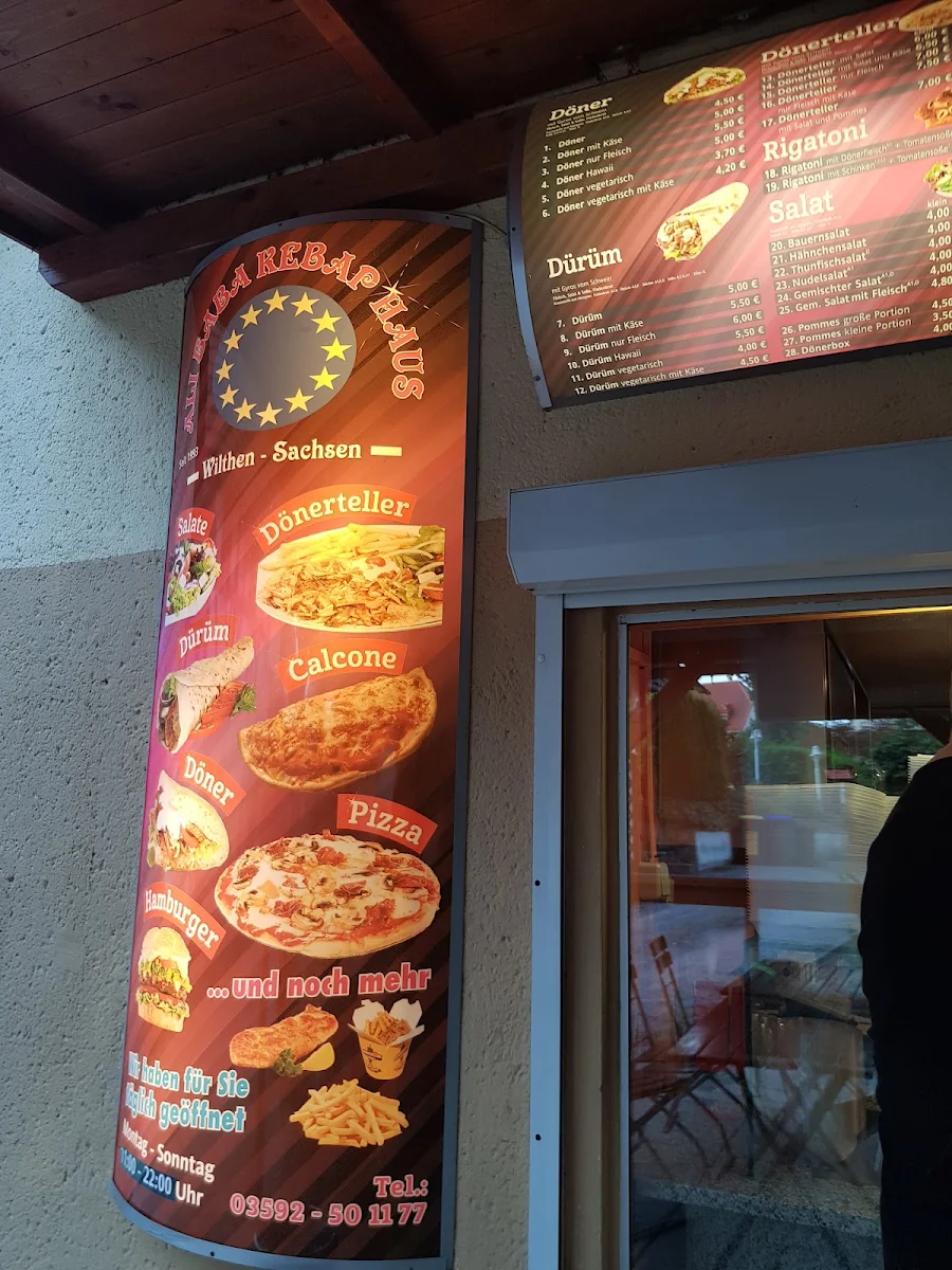 Speisekarte, Alibaba Kebap Wilthen