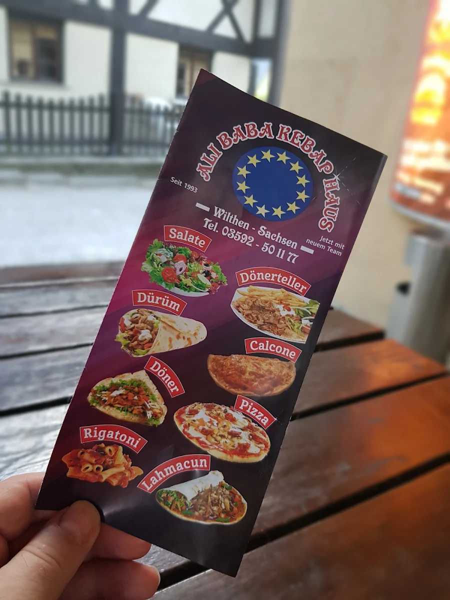 Speisekarte, Alibaba Kebap Wilthen