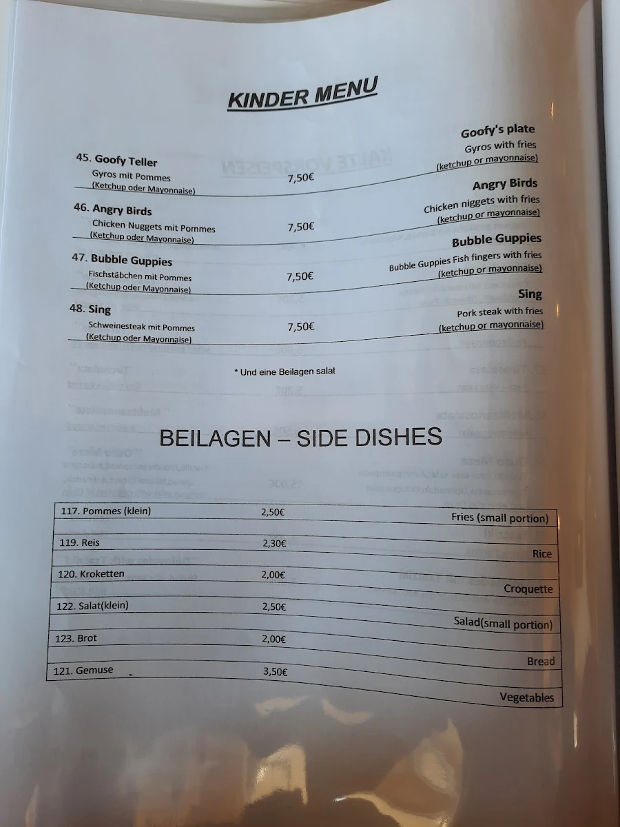 Speisekarte photo 1