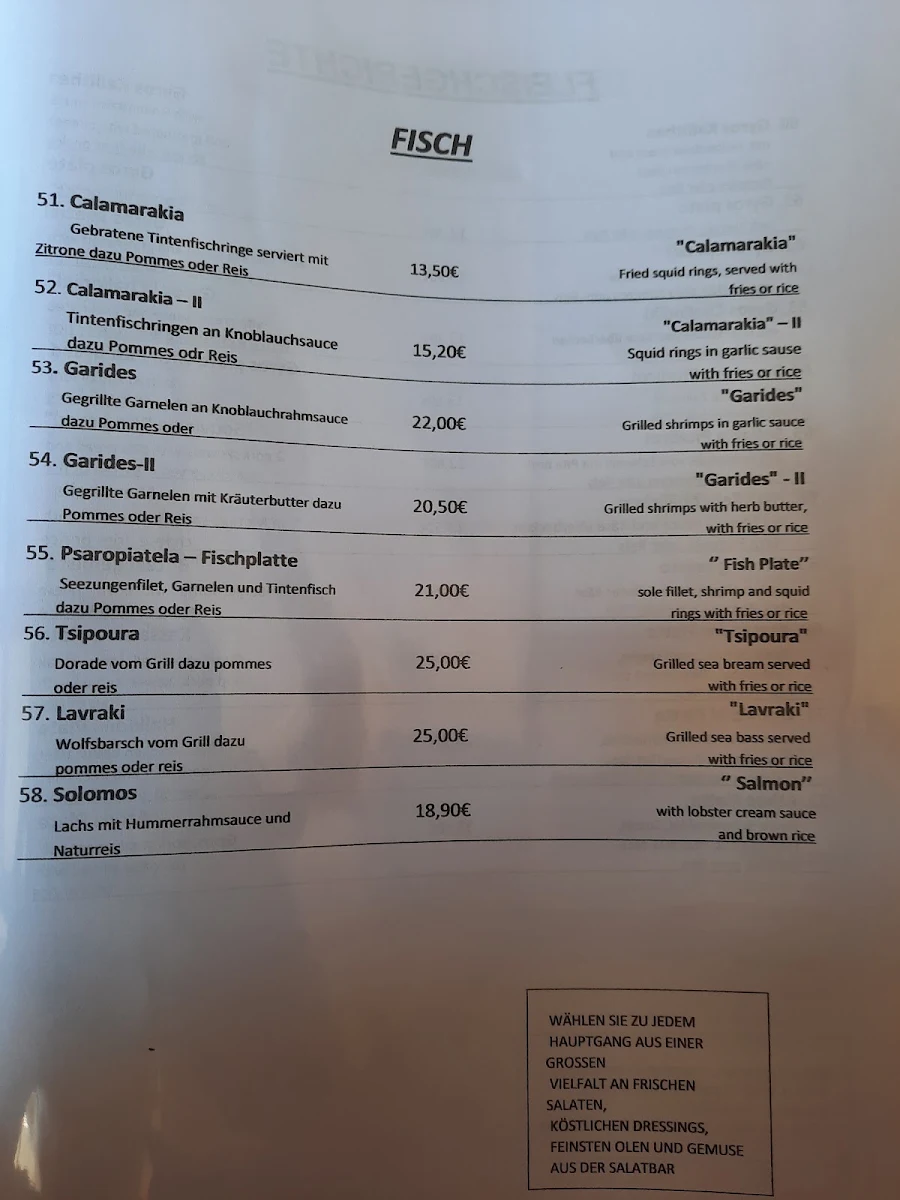 Speisekarte photo 2